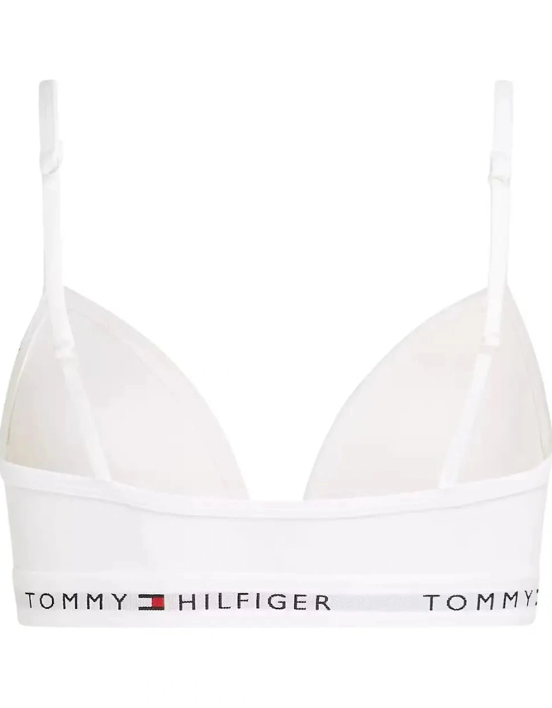 Girls Heritage Logo Fixed Foam Triangle Bra, White