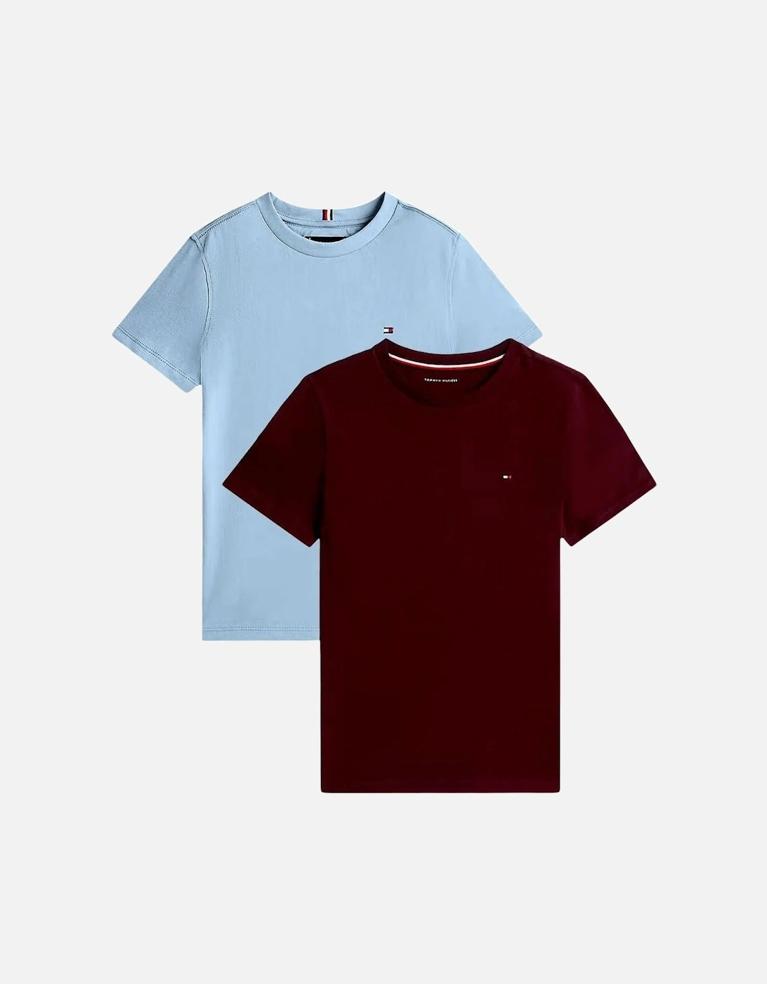 2-Pack Flag Logo Boys T-Shirts, Burgundy/Blue, 4 of 3