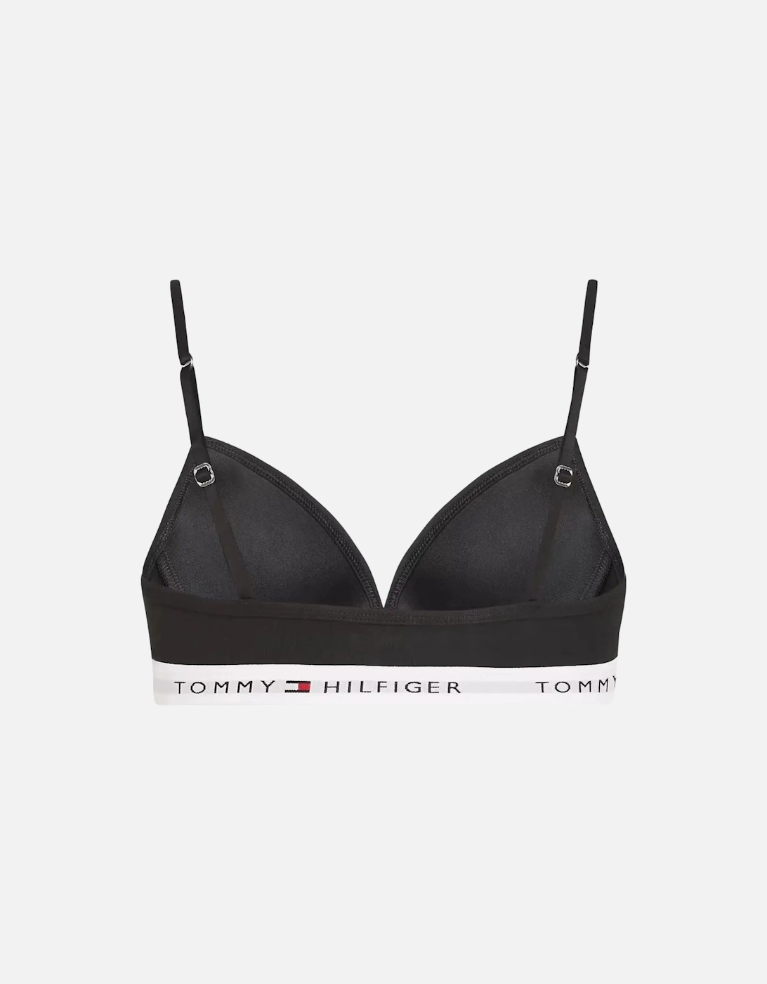 Girls Heritage Logo Fixed Foam Triangle Bra, Black