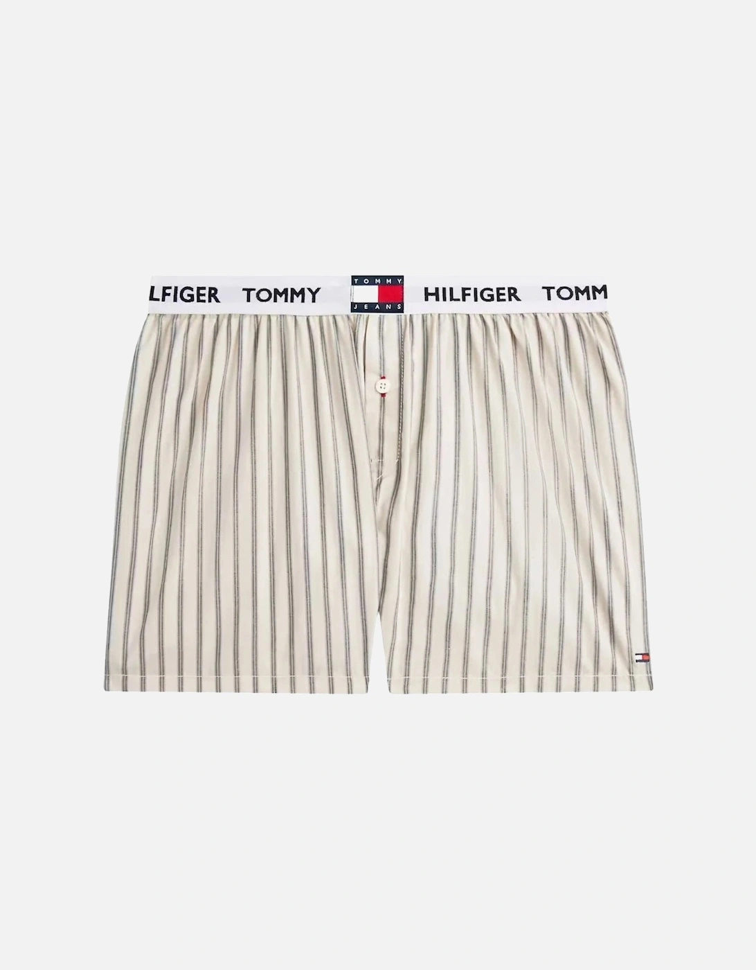 TH Heritage Stripe Woven Boxer Shorts, Stone/blue, 6 of 5