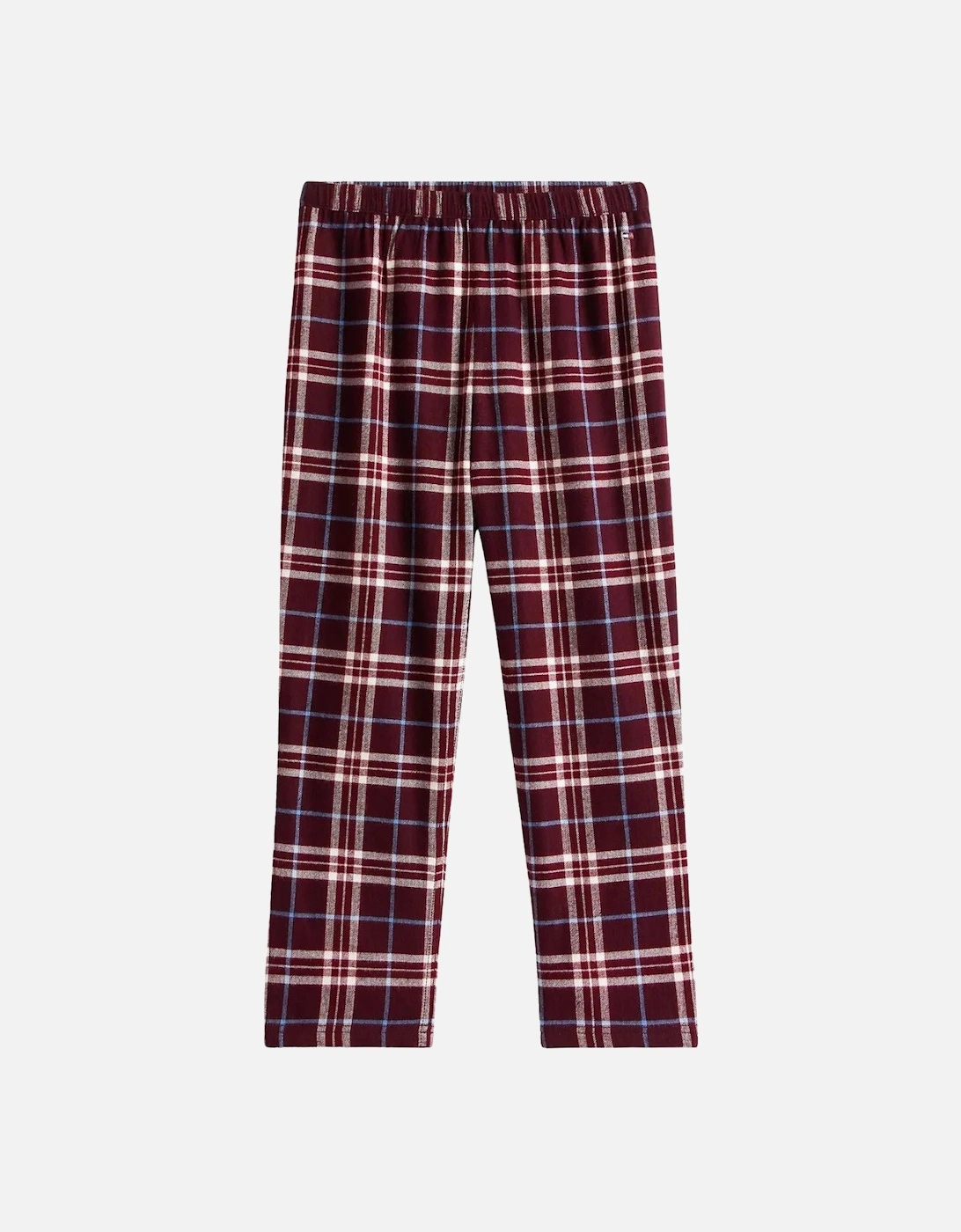 Kids Tartan Flannel Pyjama Gift Set, Burgundy