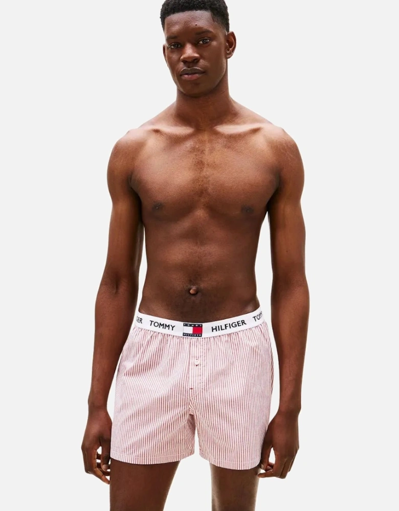 TH Heritage Stripe Woven Boxer Shorts, Red