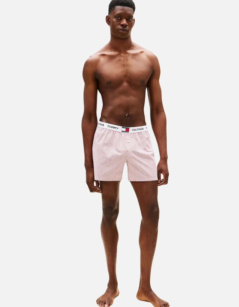 TH Heritage Stripe Woven Boxer Shorts, Red