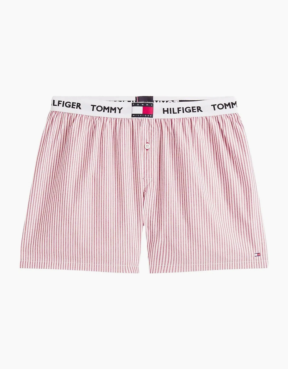 Tommy Hilfiger Men's TH Heritage Stripe Woven Boxer Shorts, Red - Pink - Size: 39/38/32