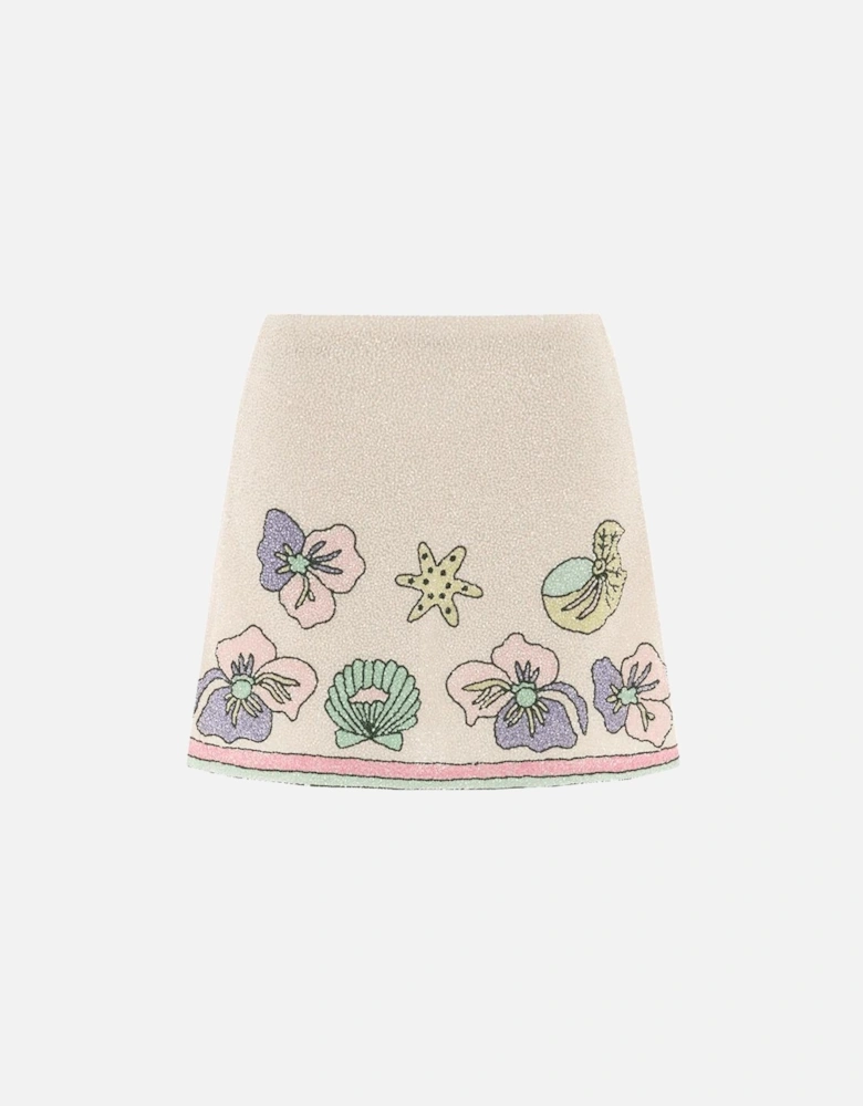 Tallulah Crystal Co-Ord Mini Skirt Multi Colour
