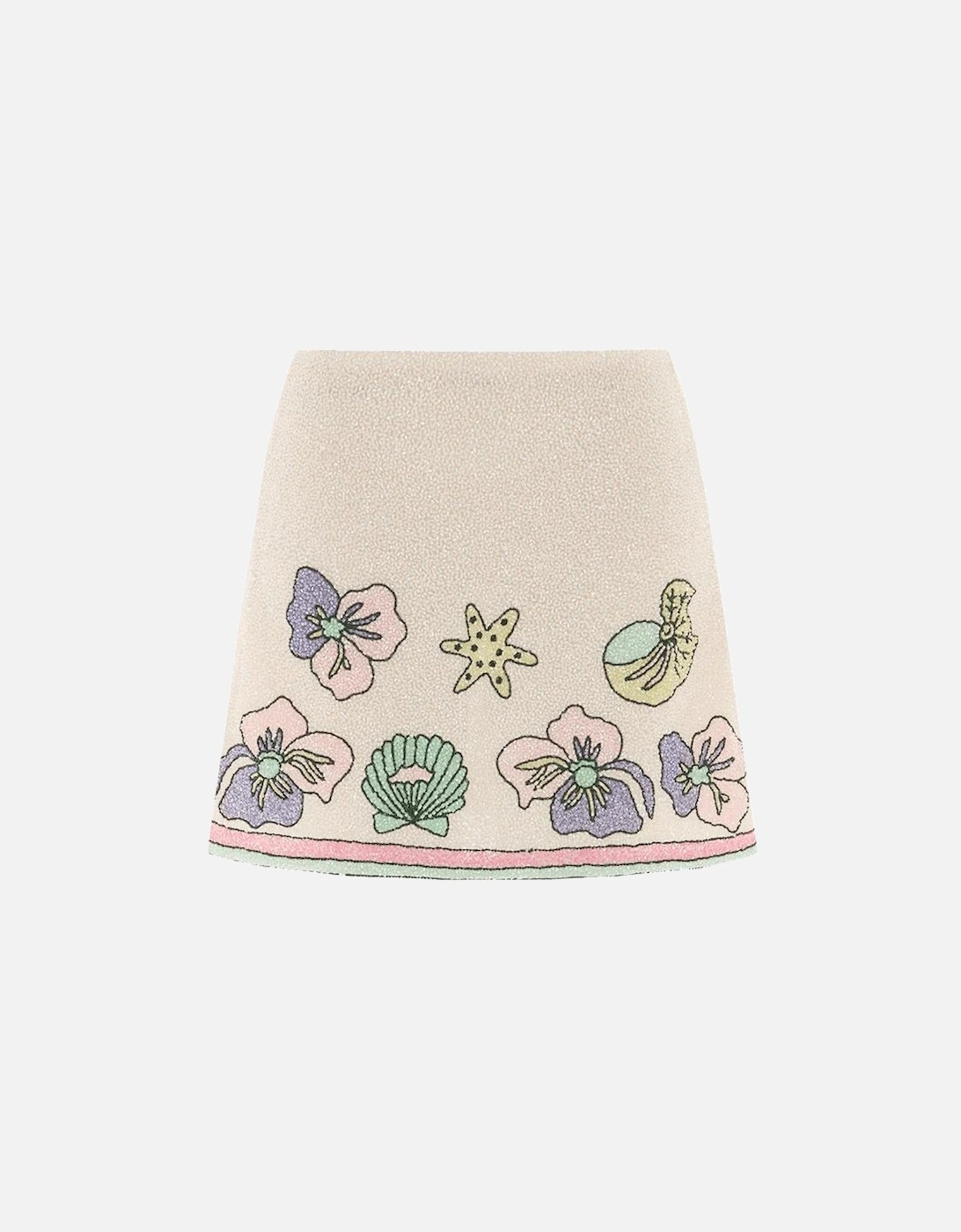 Tallulah Crystal Co-Ord Mini Skirt Multi Colour, 6 of 5