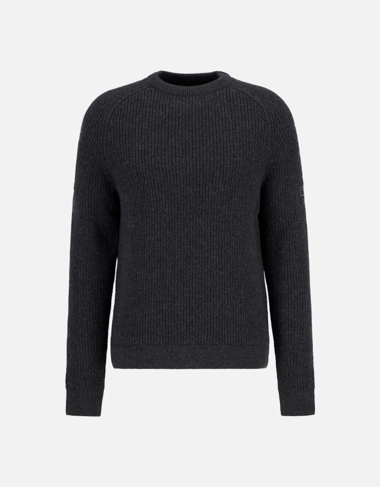 CHESTER CREW KNITTED JUMPER CHARCOAL