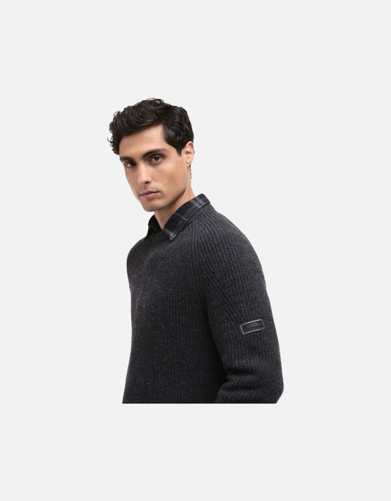 CHESTER CREW KNITTED JUMPER CHARCOAL