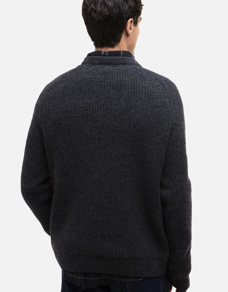 CHESTER CREW KNITTED JUMPER CHARCOAL