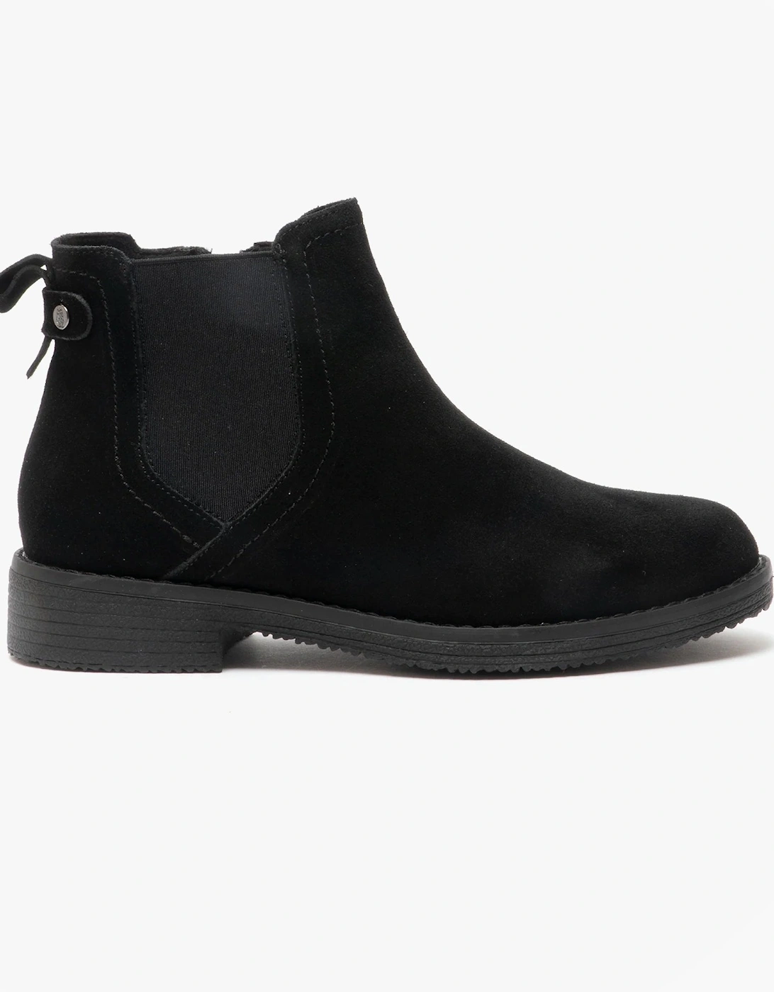 MADDY Womens Suede Ankle Boot Black, 5 of 4