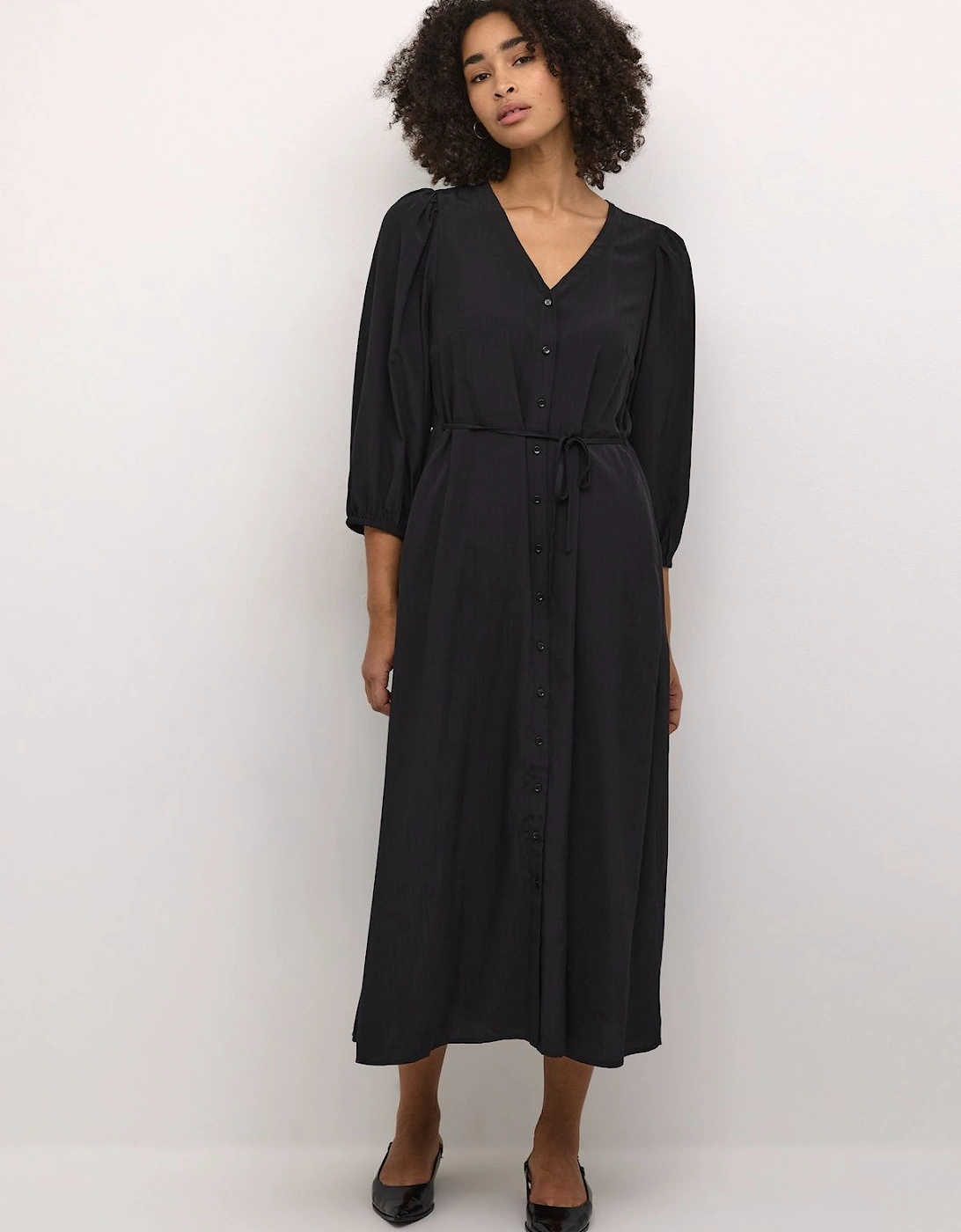 KAdorit Button V-neck Maxi Dress, 2 of 1