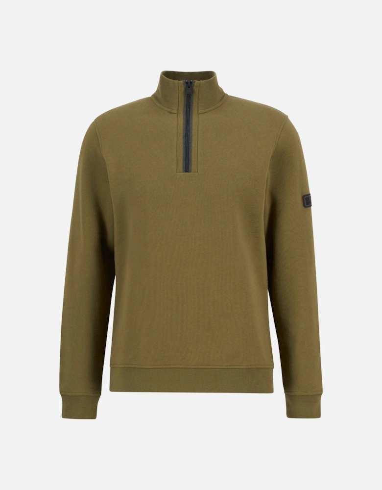 RUFFORTH HALF ZIP LIGHT SAGE