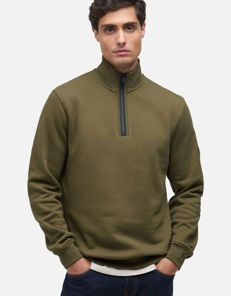 RUFFORTH HALF ZIP LIGHT SAGE