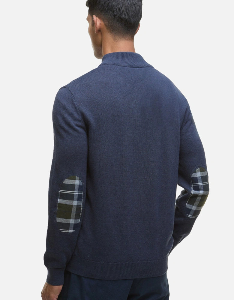 AVOCH HALF ZIP NAVY MARL