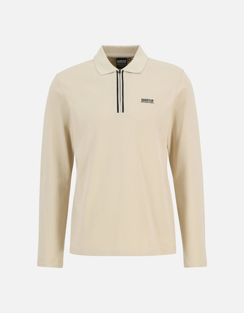 MARSHALL LONG SLEEVE POLO MIST