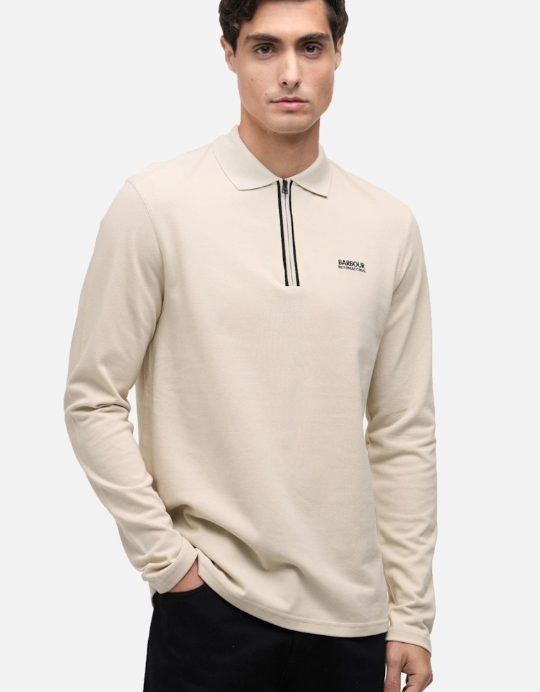 MARSHALL LONG SLEEVE POLO MIST