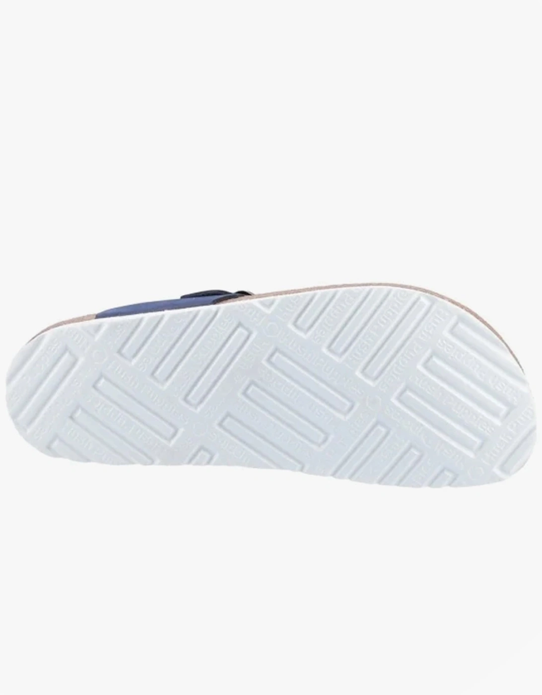 KAYLA Womens Leather Toe Post Sandals Navy