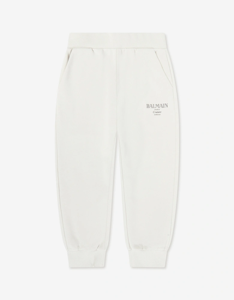 Kids Logo Joggers in Beige