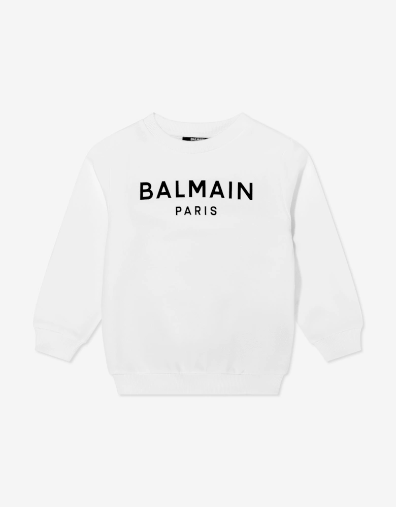 Kids Logo Sweatshirt in White