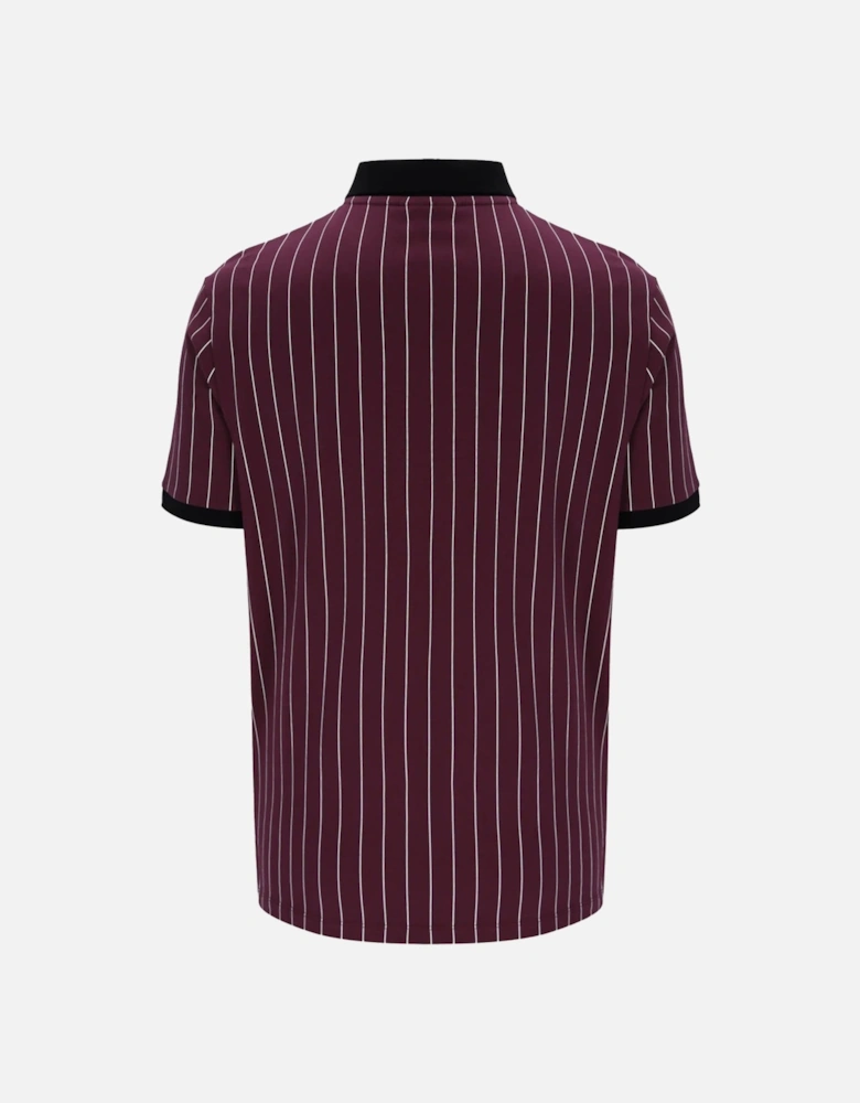 BB1 Classic Striped Polo Shirt Fig/Milky Blue/Gardenia/Black