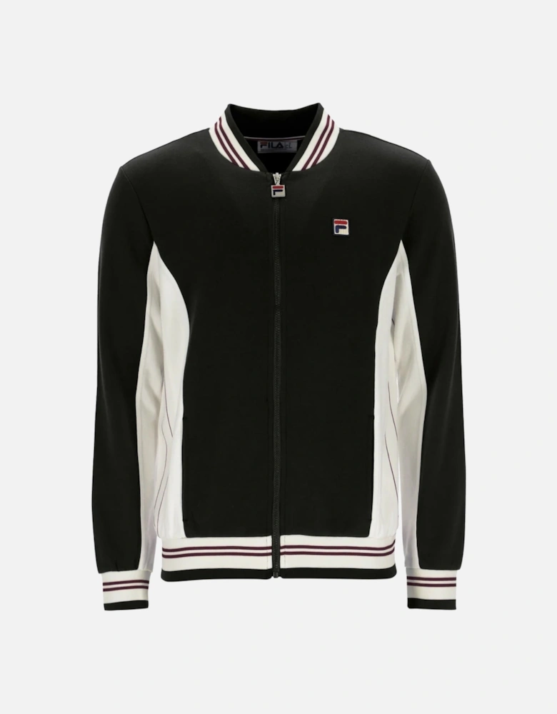 Settanta Baseball Track Top Jacket Black/Gardenia/Fig/Charcoal