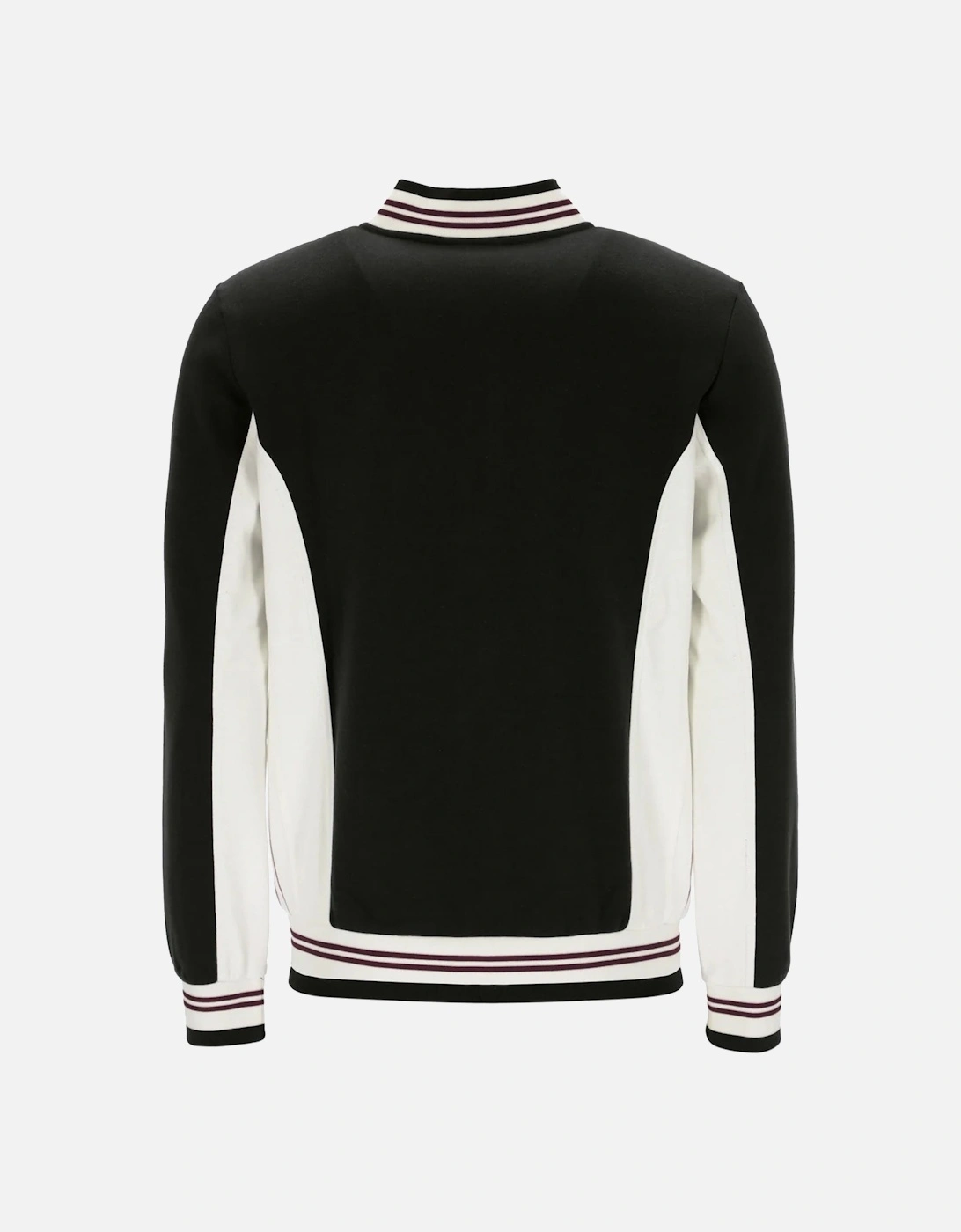 Settanta Baseball Track Top Jacket Black/Gardenia/Fig/Charcoal