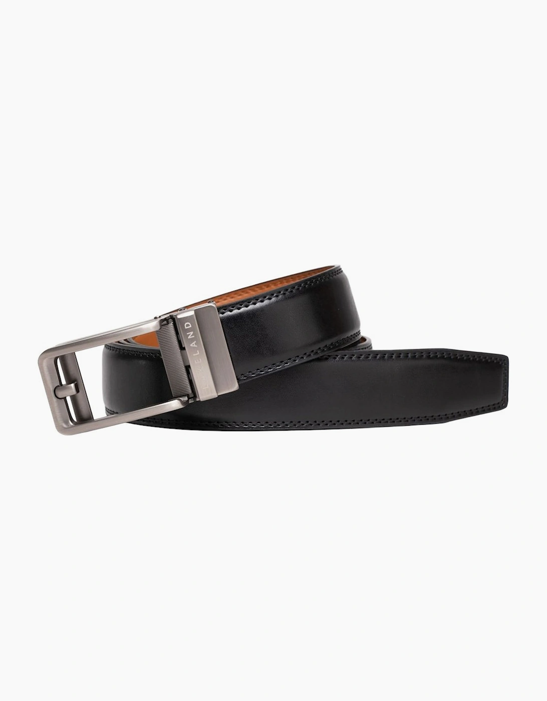 Lakeland Leather Unisex Black Rigg Ratchet Belt - Size: One Size