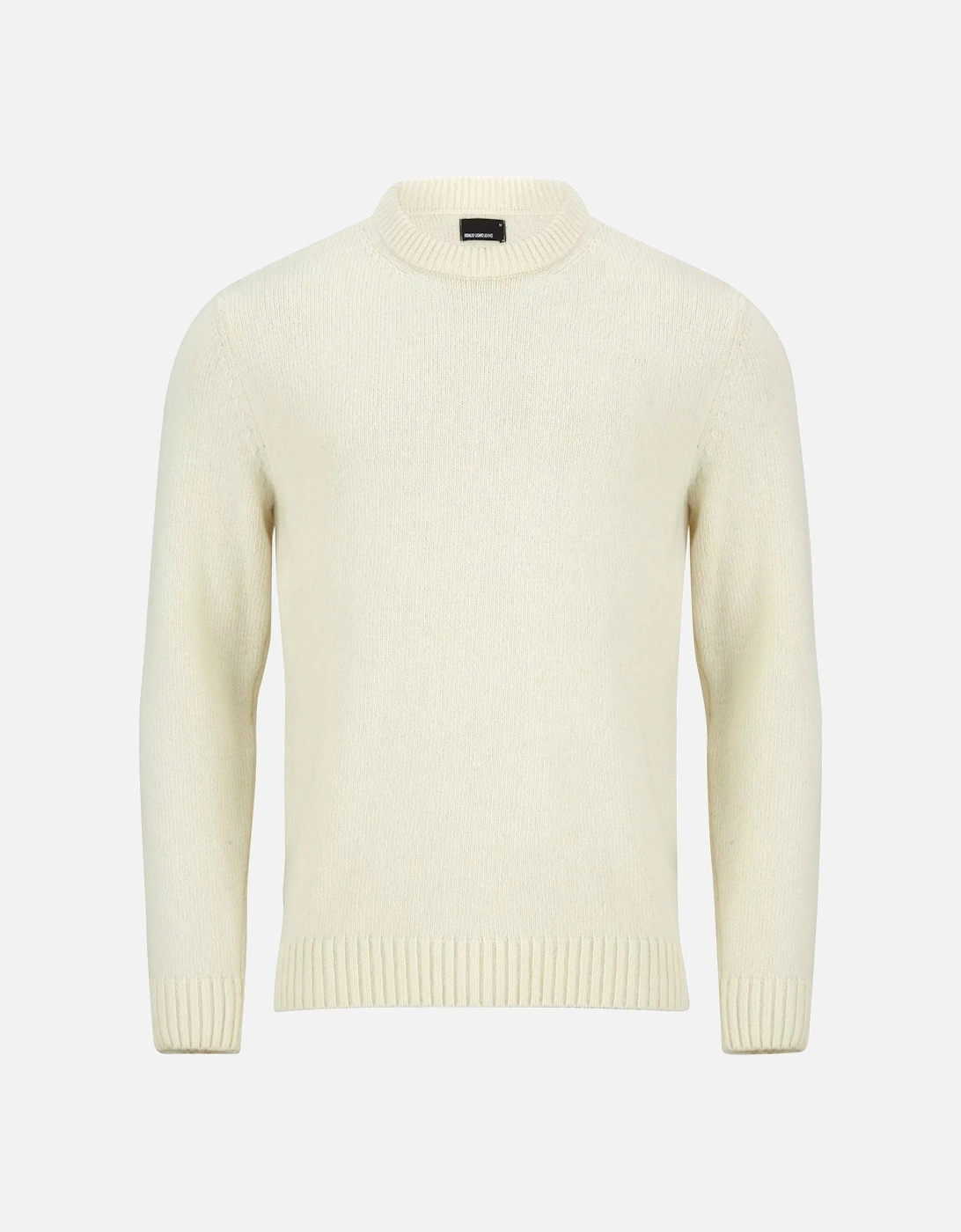 Crew Neck Long Sleeve Sweater Ecru, 4 of 3