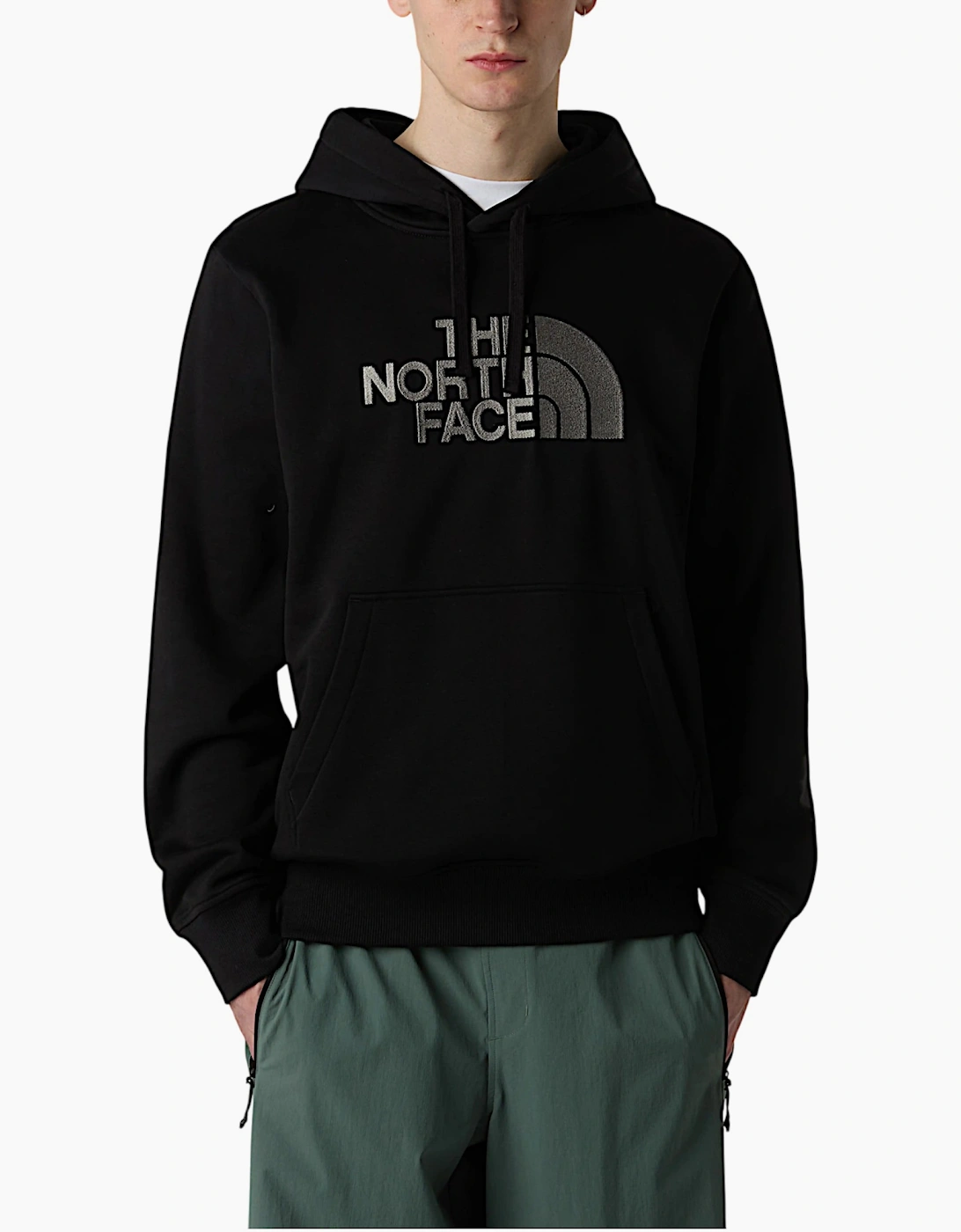 The North Face Men's Black Drew Peak Hoodie Casual Sweatshirts Overhead Pullover Hoody  44 2XL