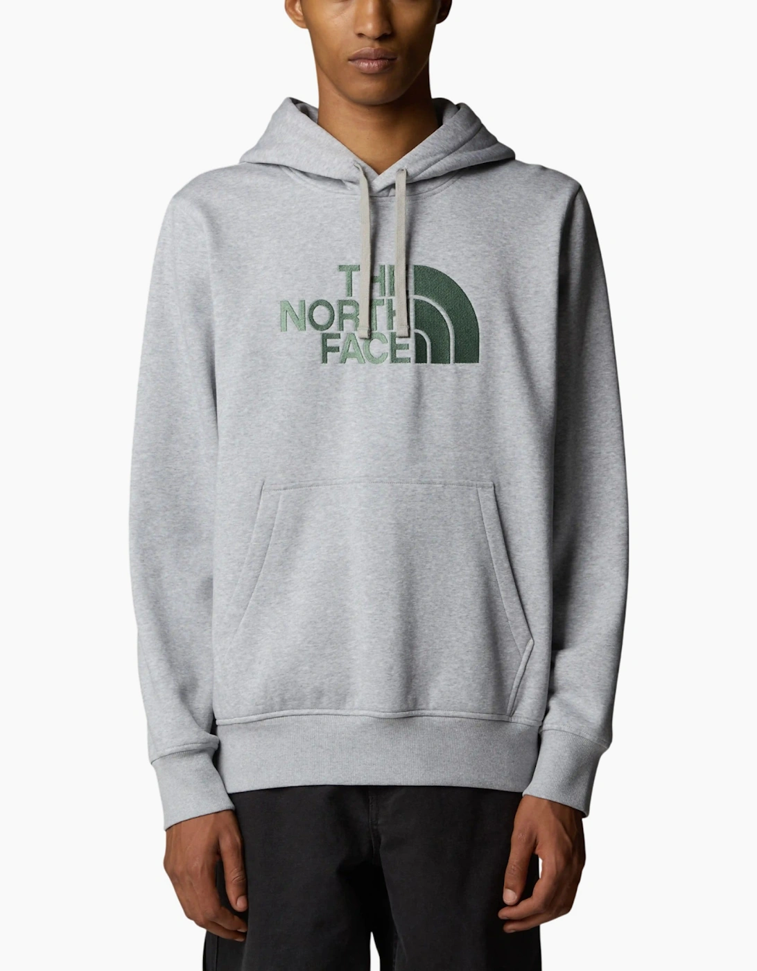 The North Face Men's The North Face Mens Drew Peak Hoodie Casual Sweatshirts Overhead Pullover Hoody - Grey
