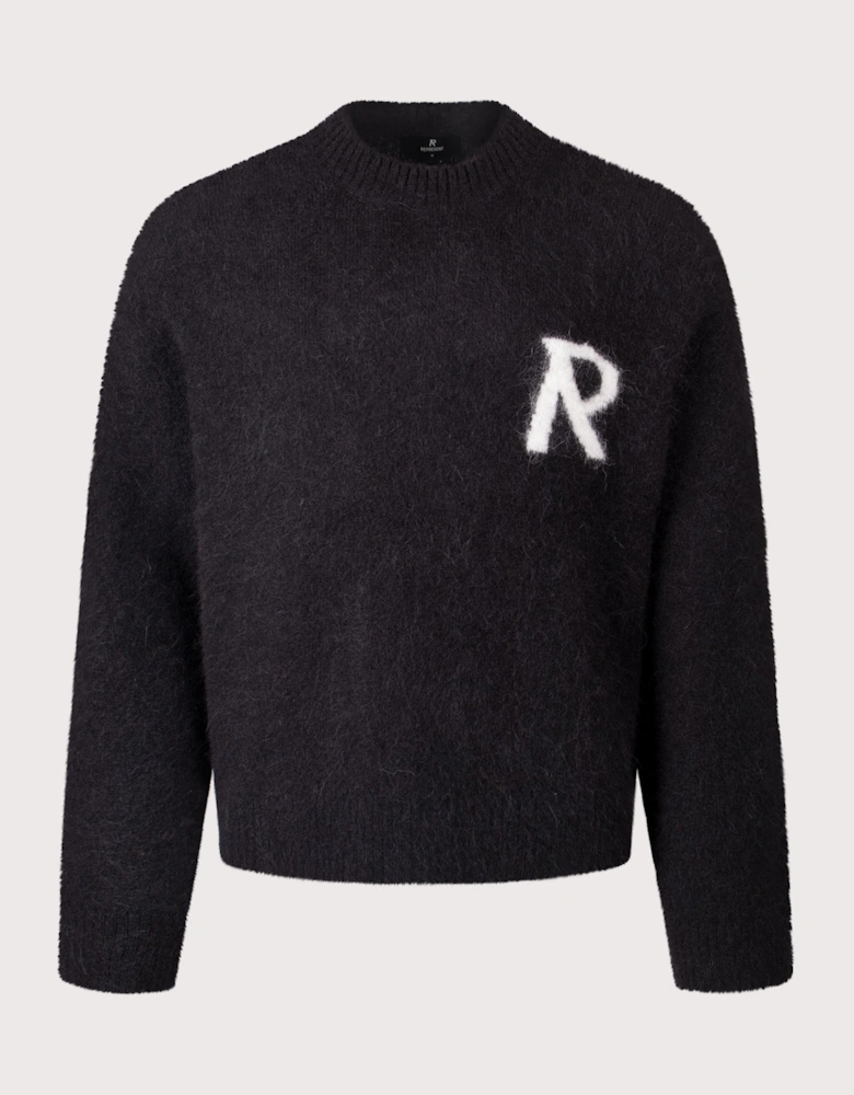 Logo Knit Sweatshirt
