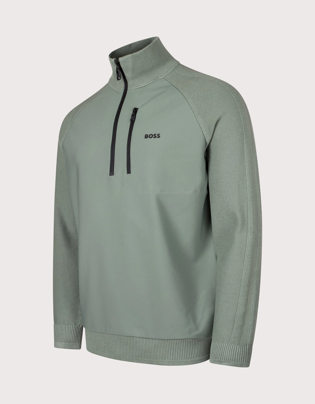 Civic Quarter Zip Hybrid Knit Sweatshirt, 6 of 5