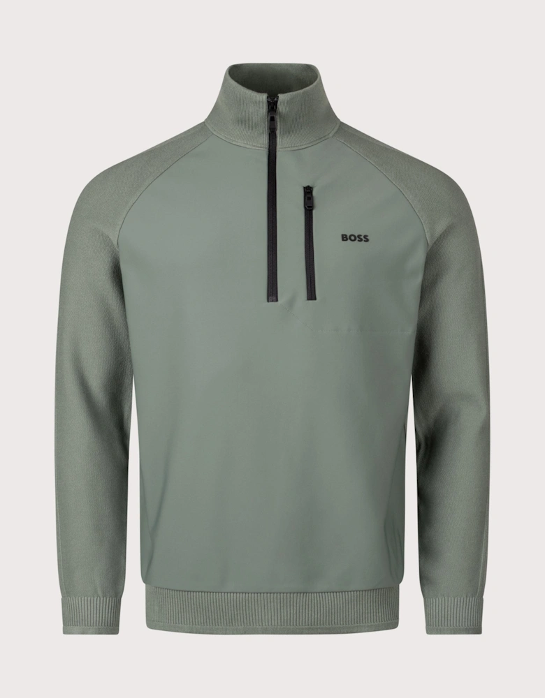 Civic Quarter Zip Hybrid Knit Sweatshirt