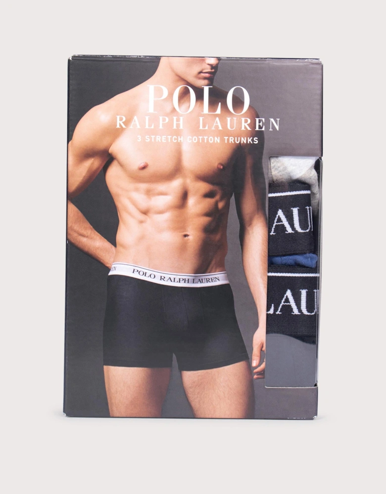 3 Pack Classic Stretch Cotton Trunks