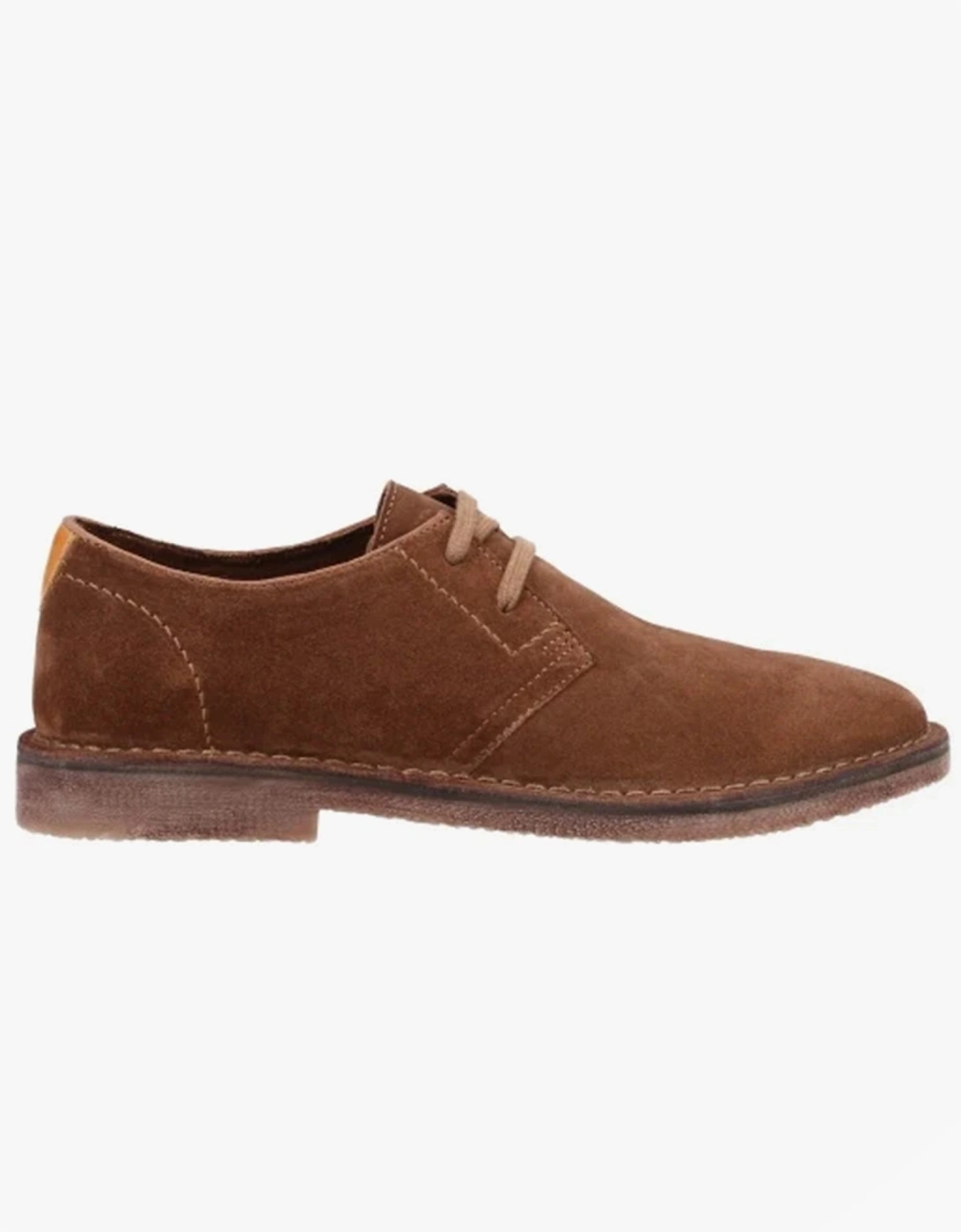 Hush Puppies Men's Brown Scout Suede Leather Derby Shoes Tan - Size: 11