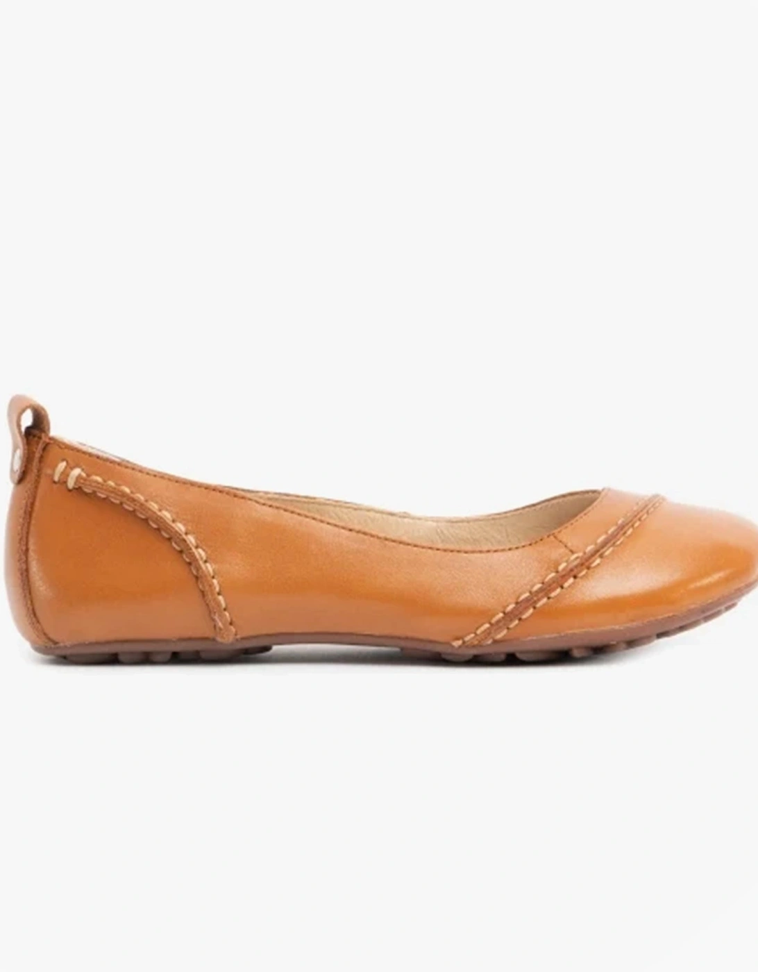 JANESSA Womens Leather Casual Shoes Tan, 8 of 7