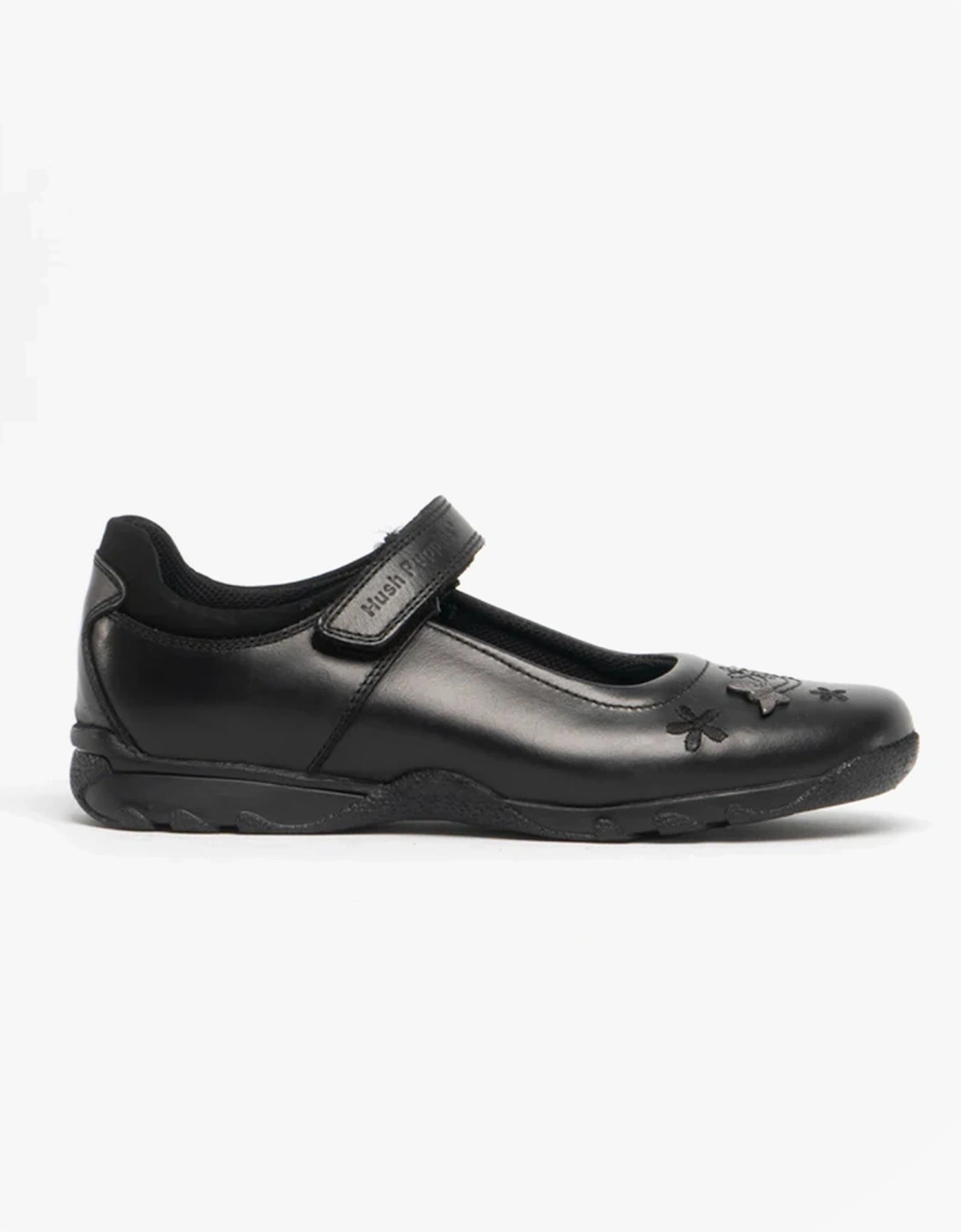 CLARE Girls Leather School Shoes Black, 7 of 6
