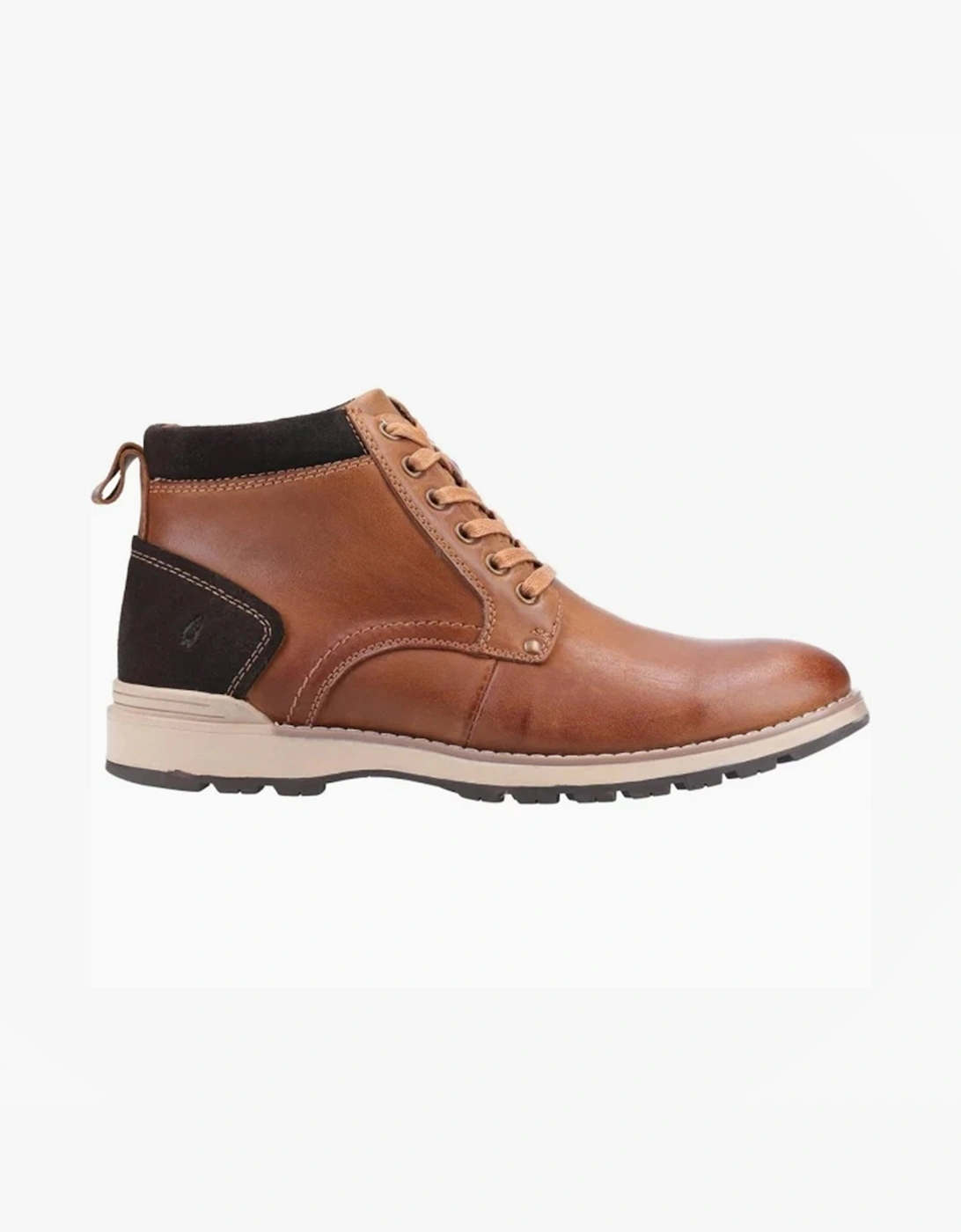 Hush Puppies Men's Hush Puppies DEAN Mens Waxy Nubuck Chukka Boots Tan - Brown