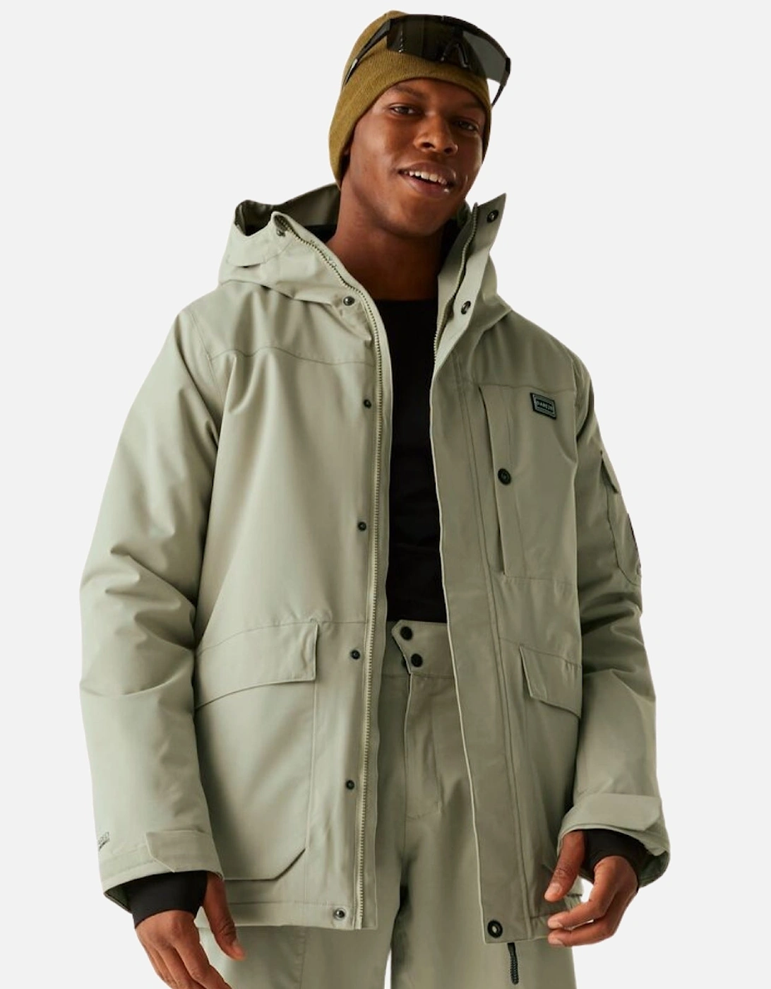 Mens Twin Tip Waterproof Windproof Ski Jacket, 2 of 1