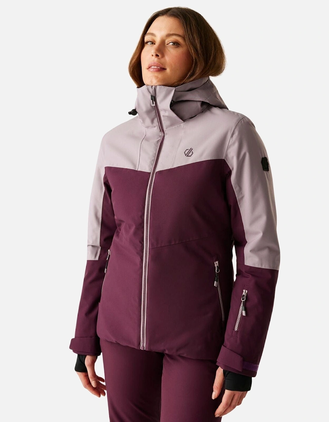 Womens Iced Taped Seams Waterproof Ski Jacket, 2 of 1