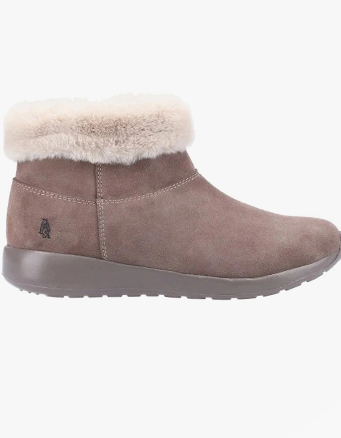 LOLLIE Womens Suede Ankle Boots Taupe, 6 of 5