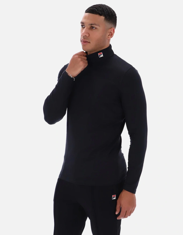 19th Classic Roll Neck T-Shirt Black