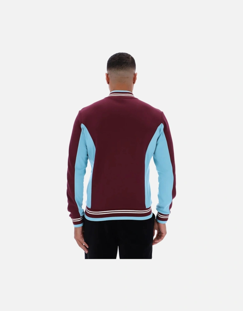 Settanta Baseball Track Top Jacket Fig/Milky Blue/Gardenia