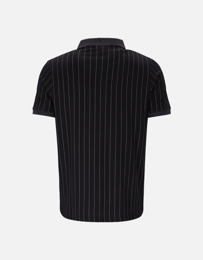 BB1 Classic Striped Polo Shirt Black/Gardenia/Fig/Charcoal