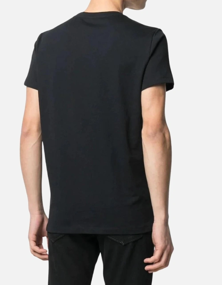 Paris Rainbow Logo T-Shirt in Black