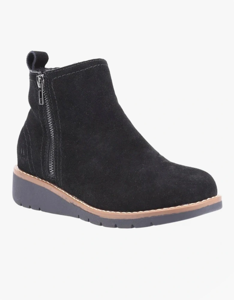 LIBBY Womens Suede Boots Black