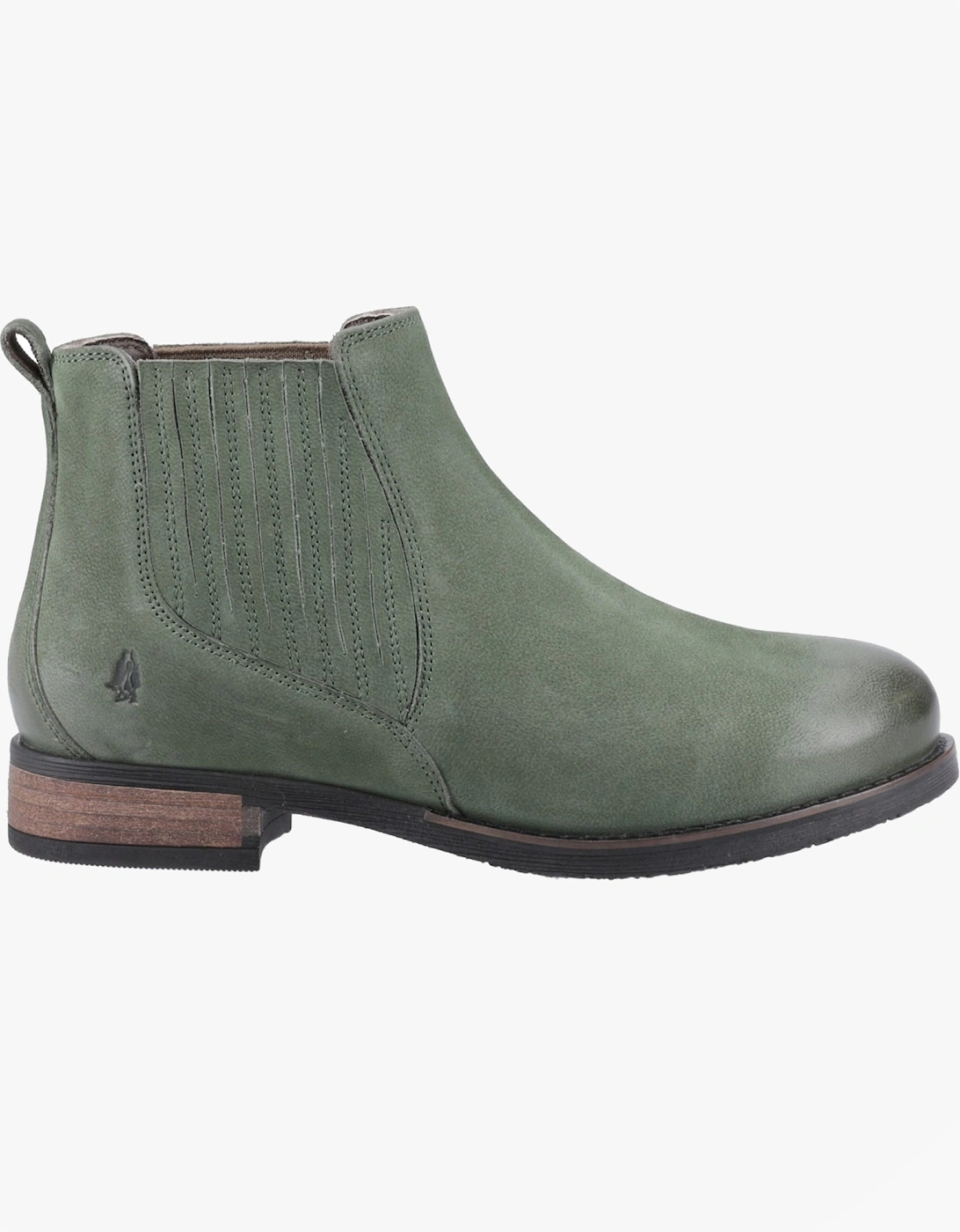 EDITH Womens Ankle Chelsea Boots Green, 5 of 4