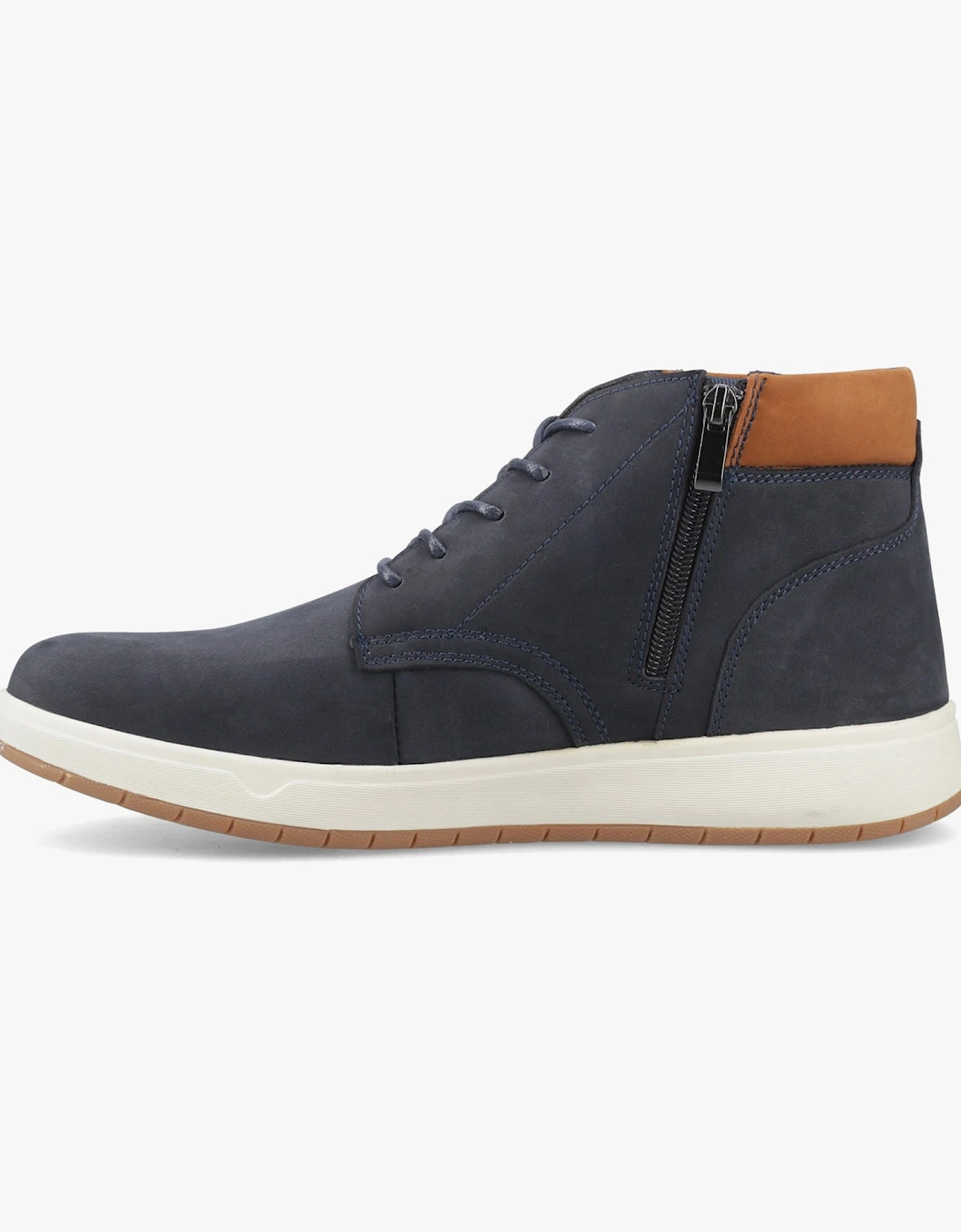 BRONKO Mens Chukka Boots Navy