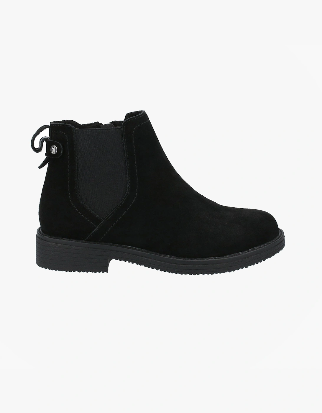 Hush Puppies Women's Hush Puppies MADDY WIDE Womens Leather Chelsea Boots Black