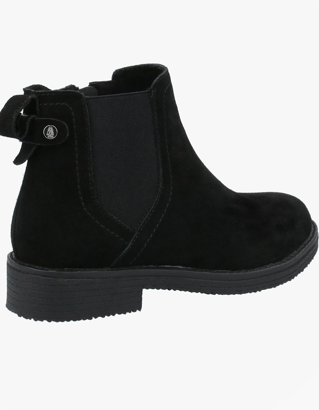 MADDY WIDE Womens Leather Chelsea Boots Black